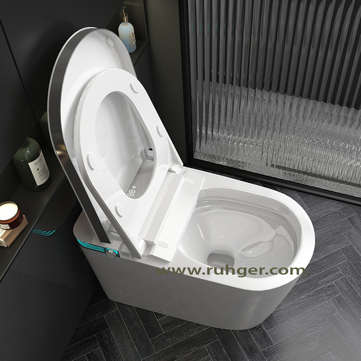Bồn cầu CR6940 có tính năng khử mùi tự động, giúp phòng tắm luôn thơm tho.