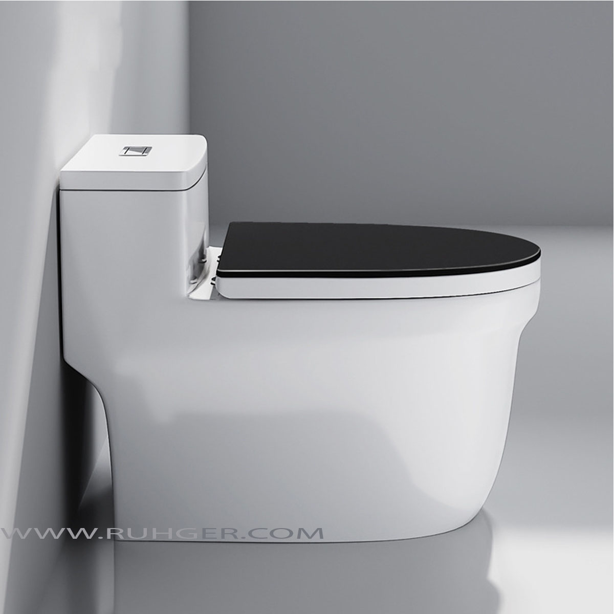 Bề mặt bồn cầu K8070 phủ men Nano chống bám bẩn, dễ vệ sinh.