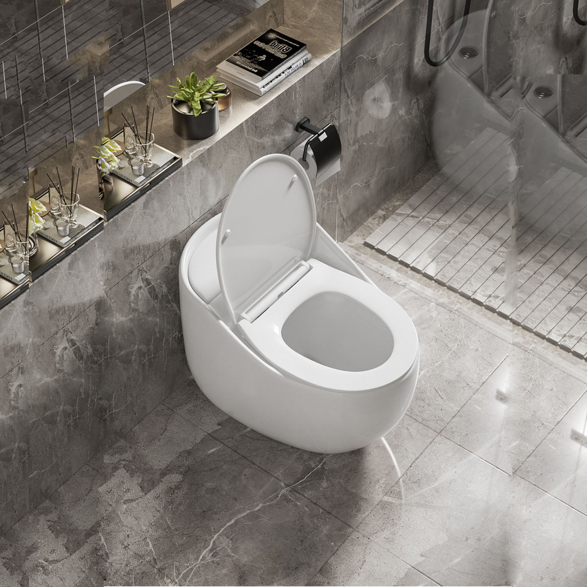 Bồn cầu liền khối LK777 - Xả xoáy mạnh, men sứ nano chống bám bẩn