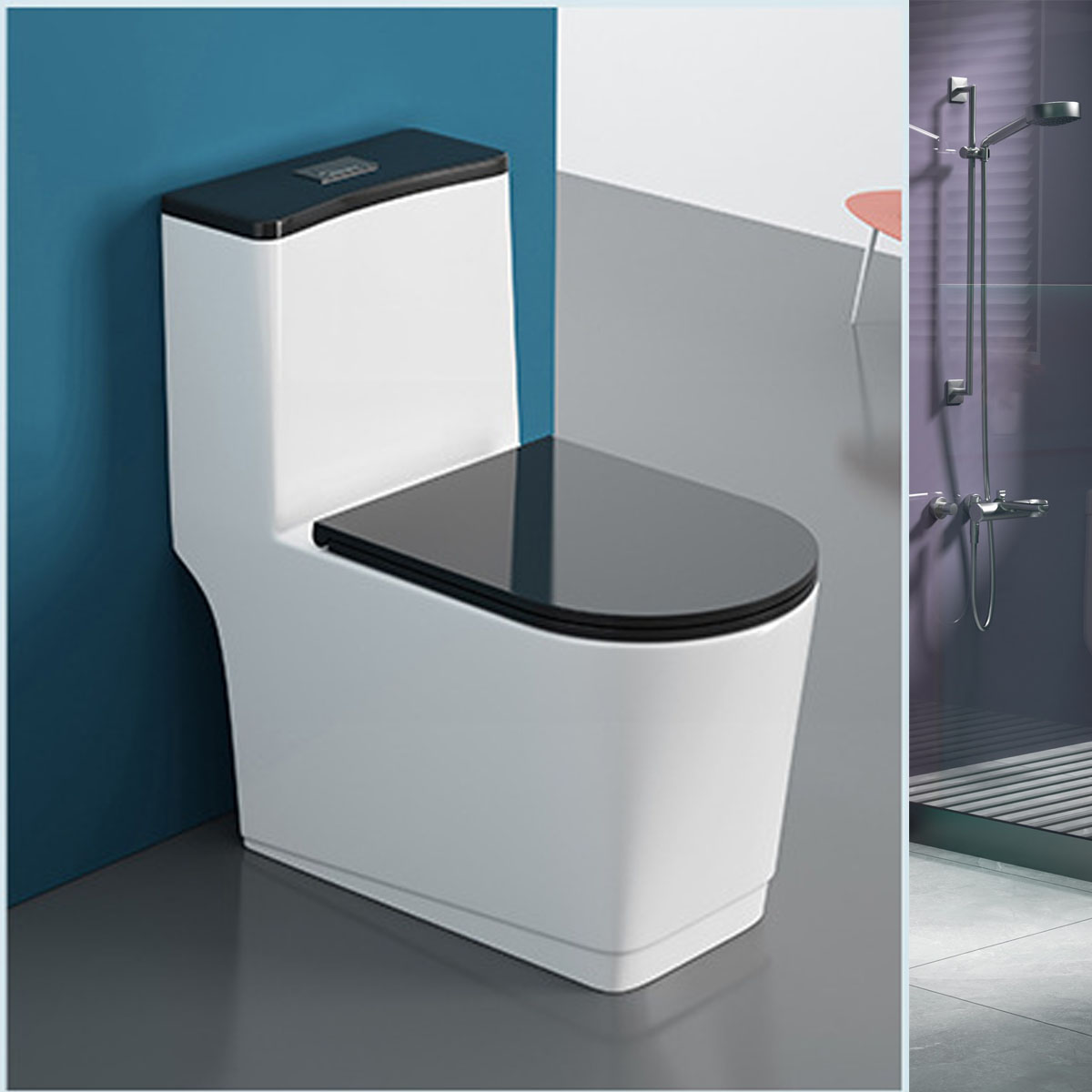Bồn cầu liền khối CB97 xả xoáy TD, chống bám bẩn, tiết kiệm nước