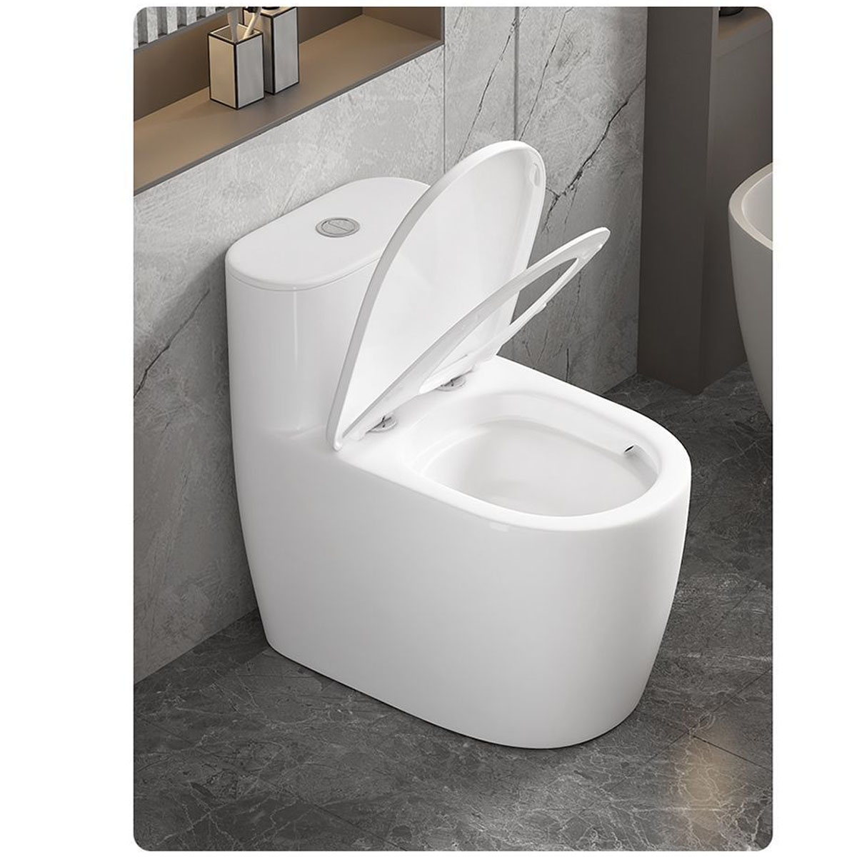 Bồn cầu 1 khối LK132 với nắp đóng êm, chống va đập