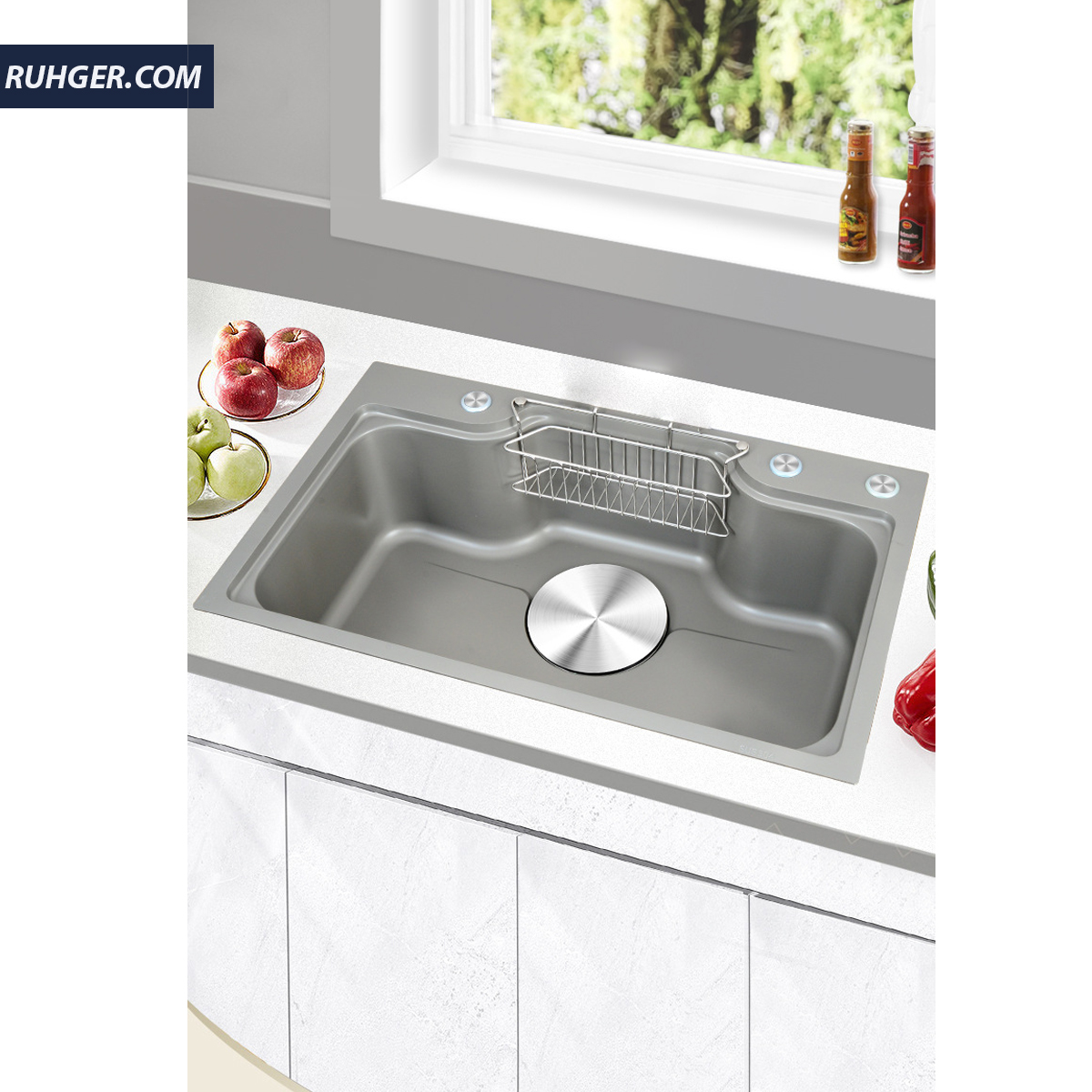 Chậu rửa bát KP-CR02-7546 phù hợp cho căn hộ nhỏ, tiết kiệm diện tích