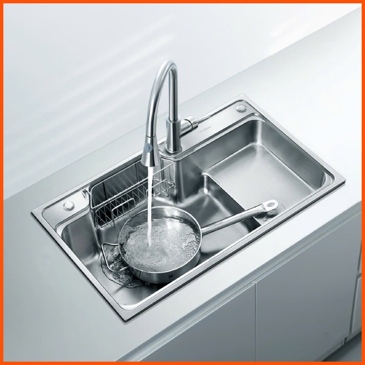 Chậu rửa Nobinox NH905 Lòng chậu sâu ,rộng giúp sơ chế không lo bắn nước 