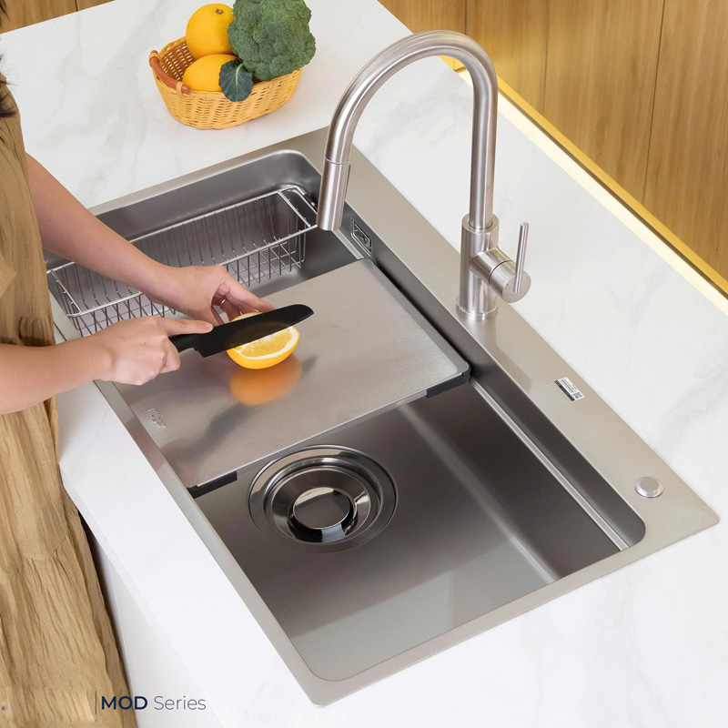 Chậu rửa bát lắp dương giá rẻ, dễ lắp đặt