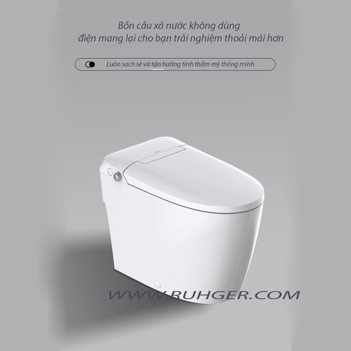 Hệ thống xả 360° của bàn cầu CR6809 giúp rửa trôi mọi vết bẩn hiệu quả