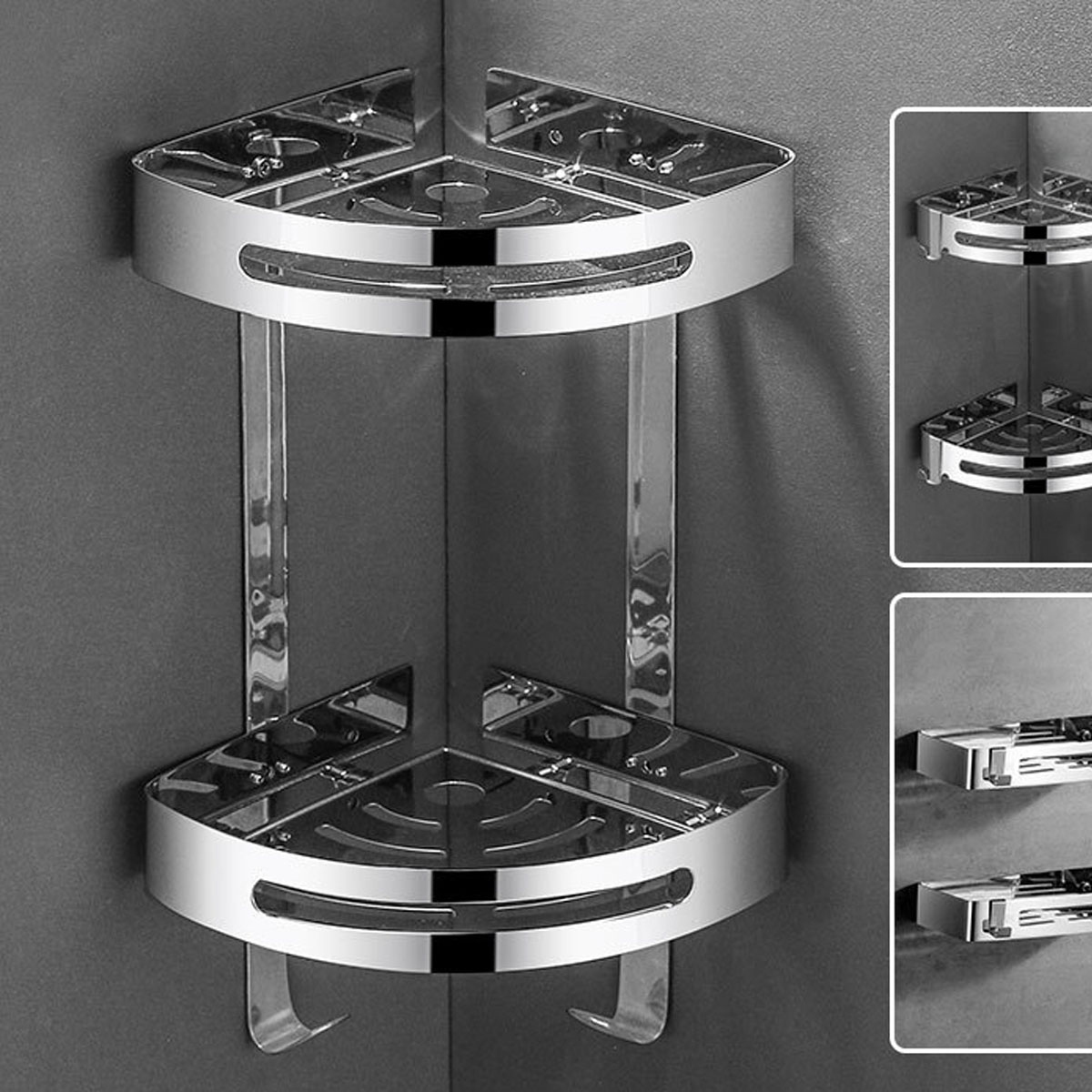 Kệ góc inox 304 - Giải pháp tối ưu không gian phòng tắm