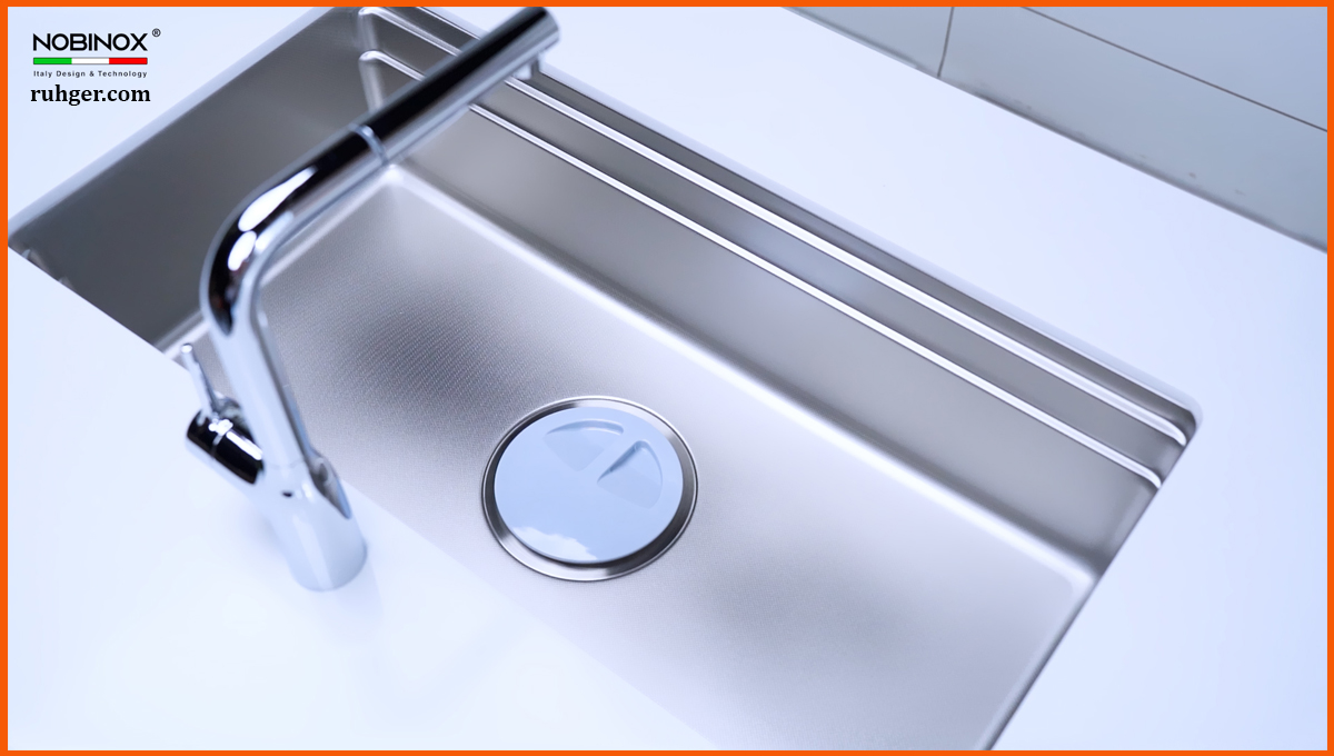 Lắp đặt thực tế chậu rửa bát nobinox LIRA NJ562D
