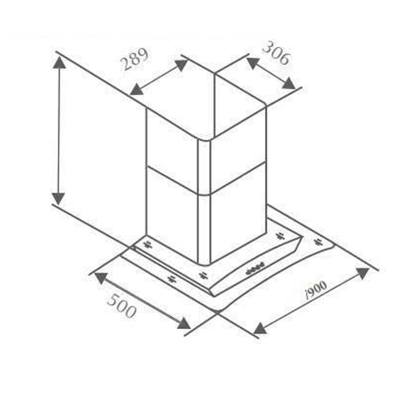 Thông số kỹ thuật Máy hút mùi kính cong Canzy CZ-3990Q