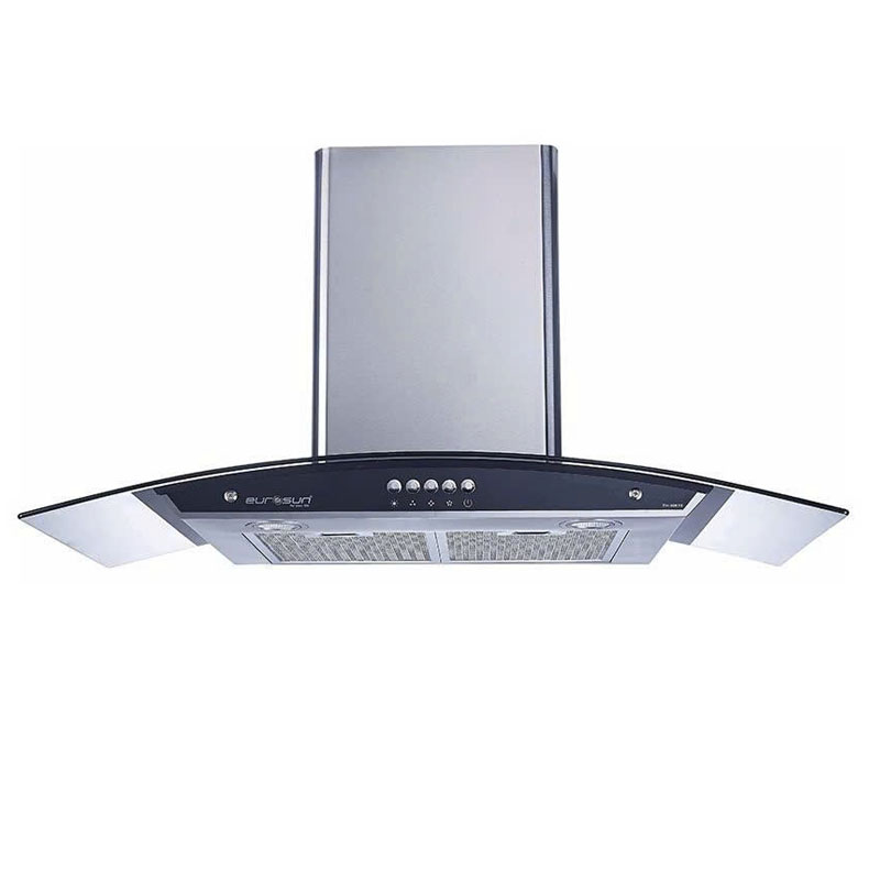 Máy hút mùi Eurosun EH-70K10S – thiết kế kính cong sang trọng, công suất hút mạnh 1000m³/h