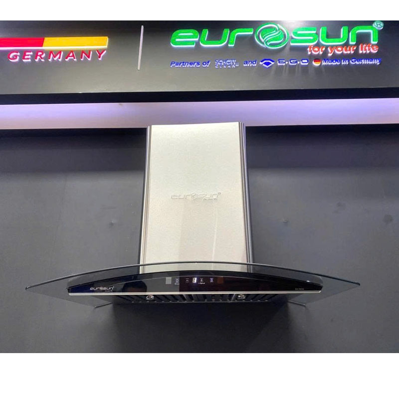 Máy hút mùi Eurosun EH-70K35 – thiết kế kính cong sang trọng, inox cao cấp