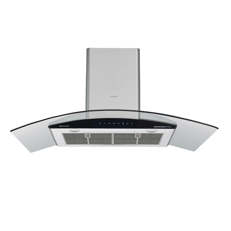 Máy hút mùi GrandX GX H70C62 – kính cong sang trọng, hiệu suất hút mạnh mẽ