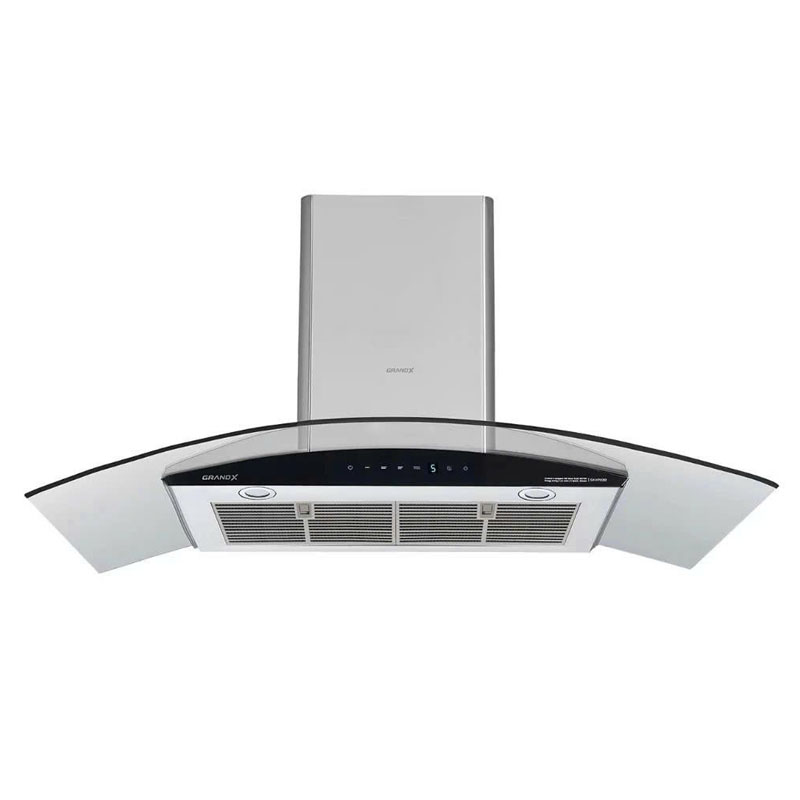 Máy hút mùi GrandX GX H90C62 – kính cong sang trọng, hiệu suất hút mạnh mẽ