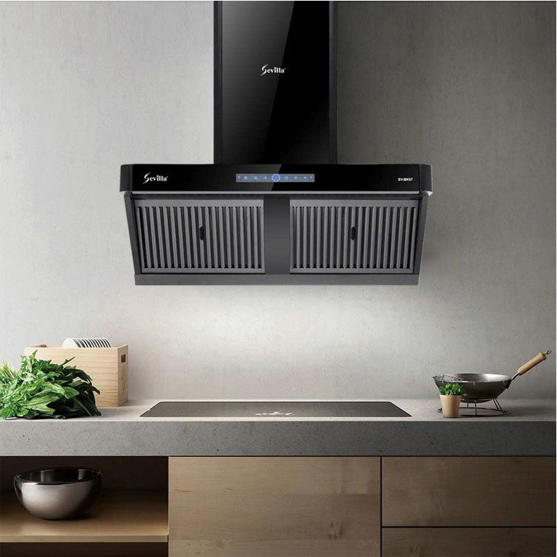 Máy hút mùi Sevilla SV BK97 trang bị bảng điều khiển cảm ứng hiện đại
