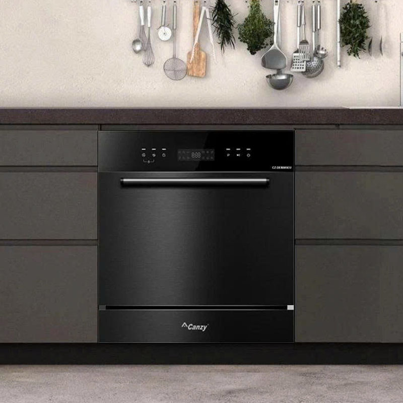 Máy rửa bát Canzy CZ-DE8B05EU có thể lắp âm tủ gọn gàng cho bếp nhỏ