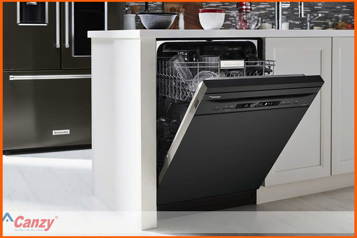 Máy rửa bát Canzy CZ-P1036R dung tích 12 bộ chén đĩa tiêu chuẩn châu Âu