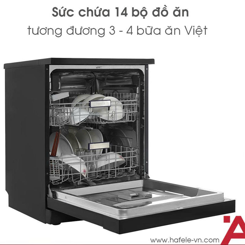 Máy rửa bát Hafele HDW-F601B dung tích 14 bộ