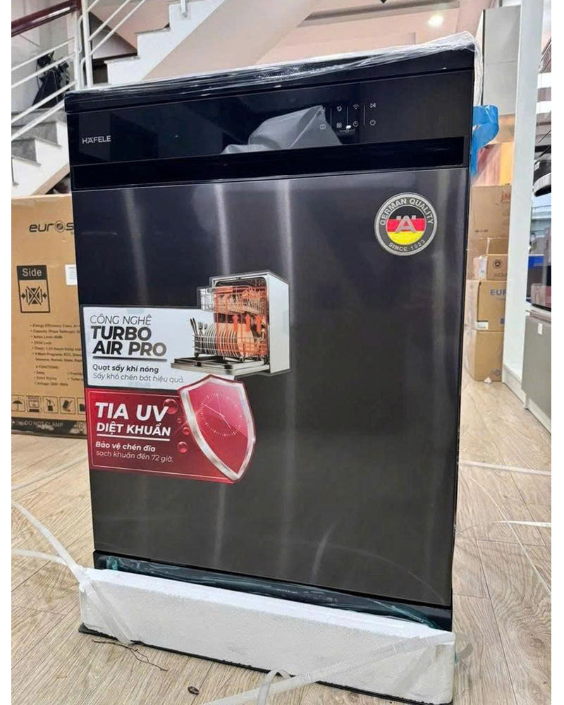 Máy rửa bát Hafele HDW-F6072B dung tích 14 bộ chén đĩa tiêu chuẩn Châu Âu