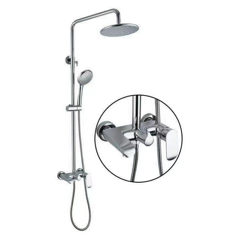 Sen cây tắm đứng nóng lạnh chất liệu đồng mạ Crom cao cấp sáng bóng