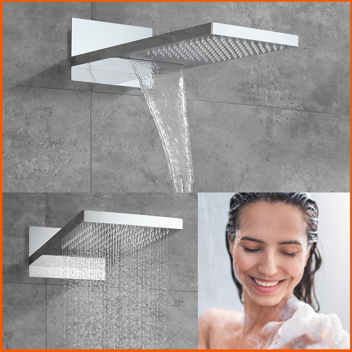 Bộ sen tắm âm tường BL60379 cao cấp , thiết kế tối giản, phù hợp với mọi không gian phòng tắm