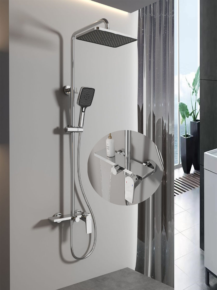 Sen tắm cây SC86 SKL02 – Chất liệu đồng mạ niken 3 lớp, chống oxy hóa, bền đẹp theo thời gian