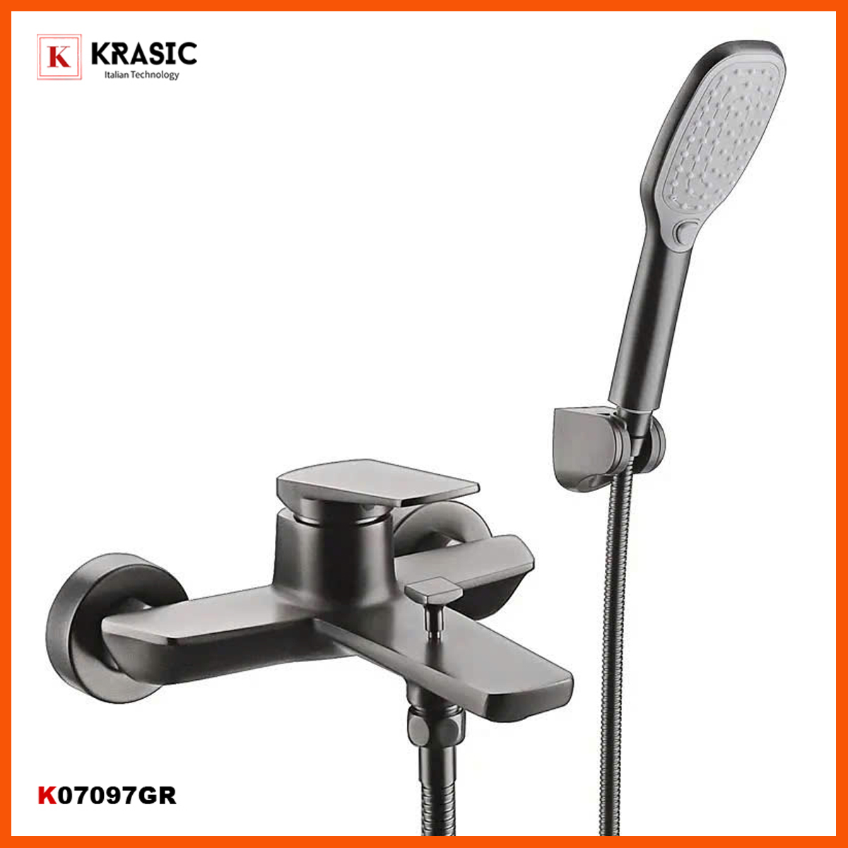 Sen tắm KRASIC K07097GR màu ghi 