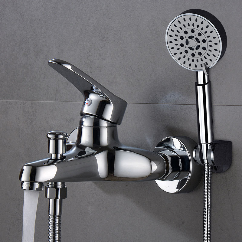 Sen tắm nóng lạnh chất liệu đồng nguyên chất mạ Chrome sáng bóng dáng bát sen sang trọng