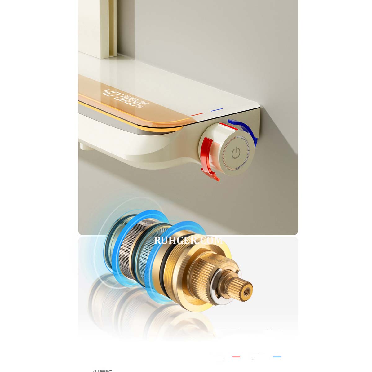 Sen tắm đứng S703 sử dụng lõi đồng 59A nguyên khối, chống rò rỉ