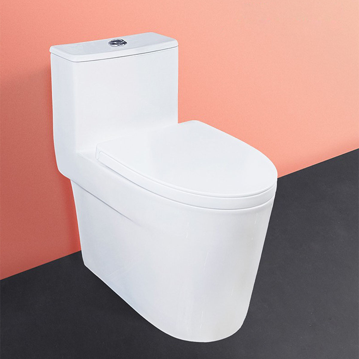 Thiết kế hiện đại của bệ xí 1 khối LK128 mang lại sự sang trọng và tiện nghi cho phòng tắm