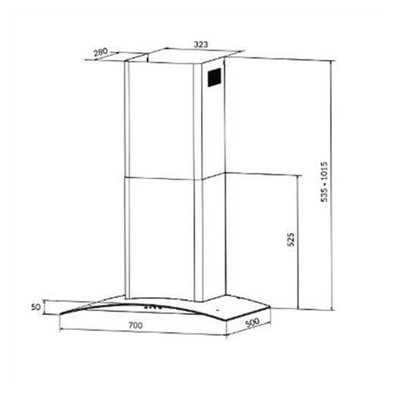 Thông số kỹ thuật chi tiết máy hút mùi Eurosun EH-70K26S – Hút mạnh, khử mùi hiệu quả, bền bỉ