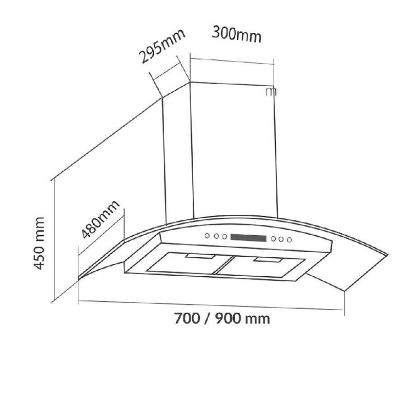 Thông số kỹ thuật chi tiết máy hút mùi Eurosun EH-90K11E – Công nghệ châu Âu