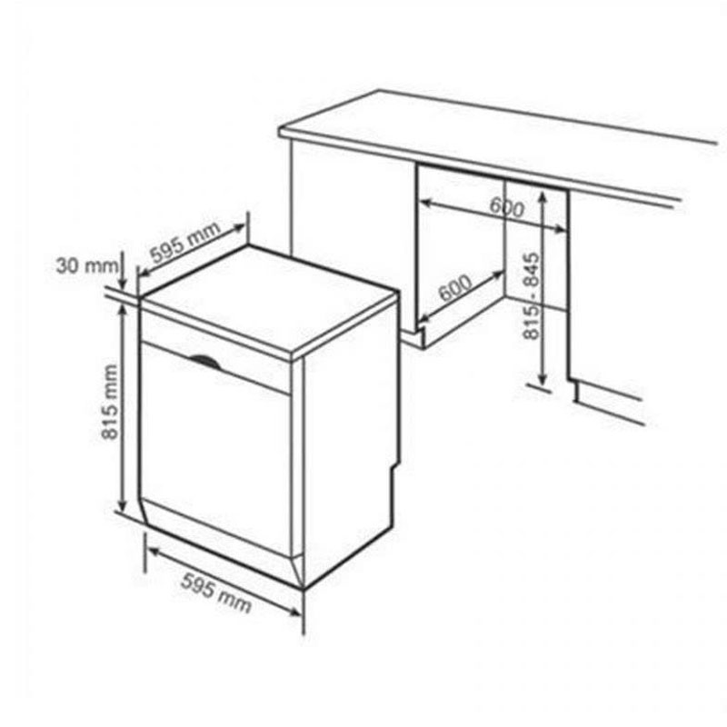 Bosch SMS6ECC51E Thông số kỹ thuật 