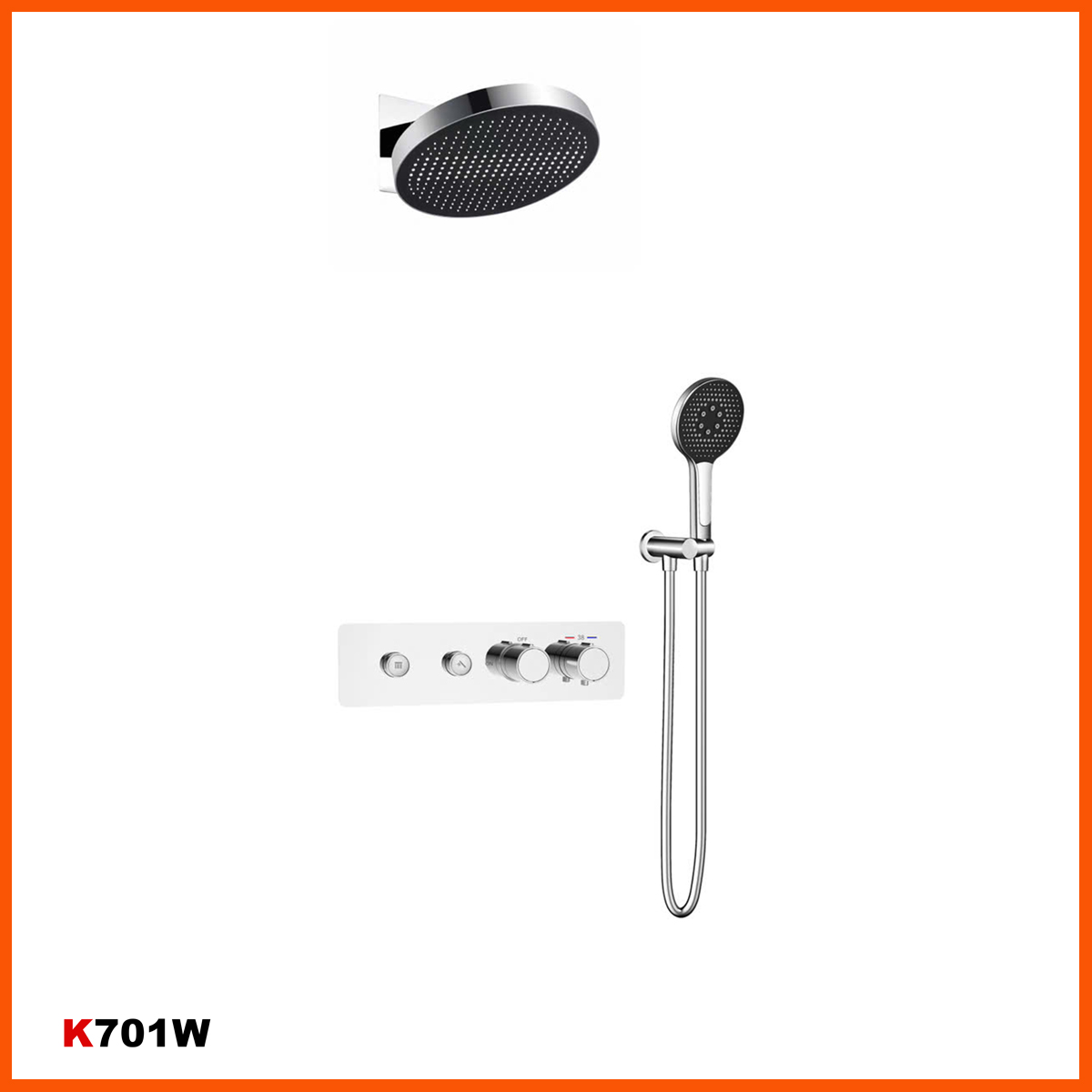 Vòi sen âm tường K702W chính hãng thiết kế châu Âu