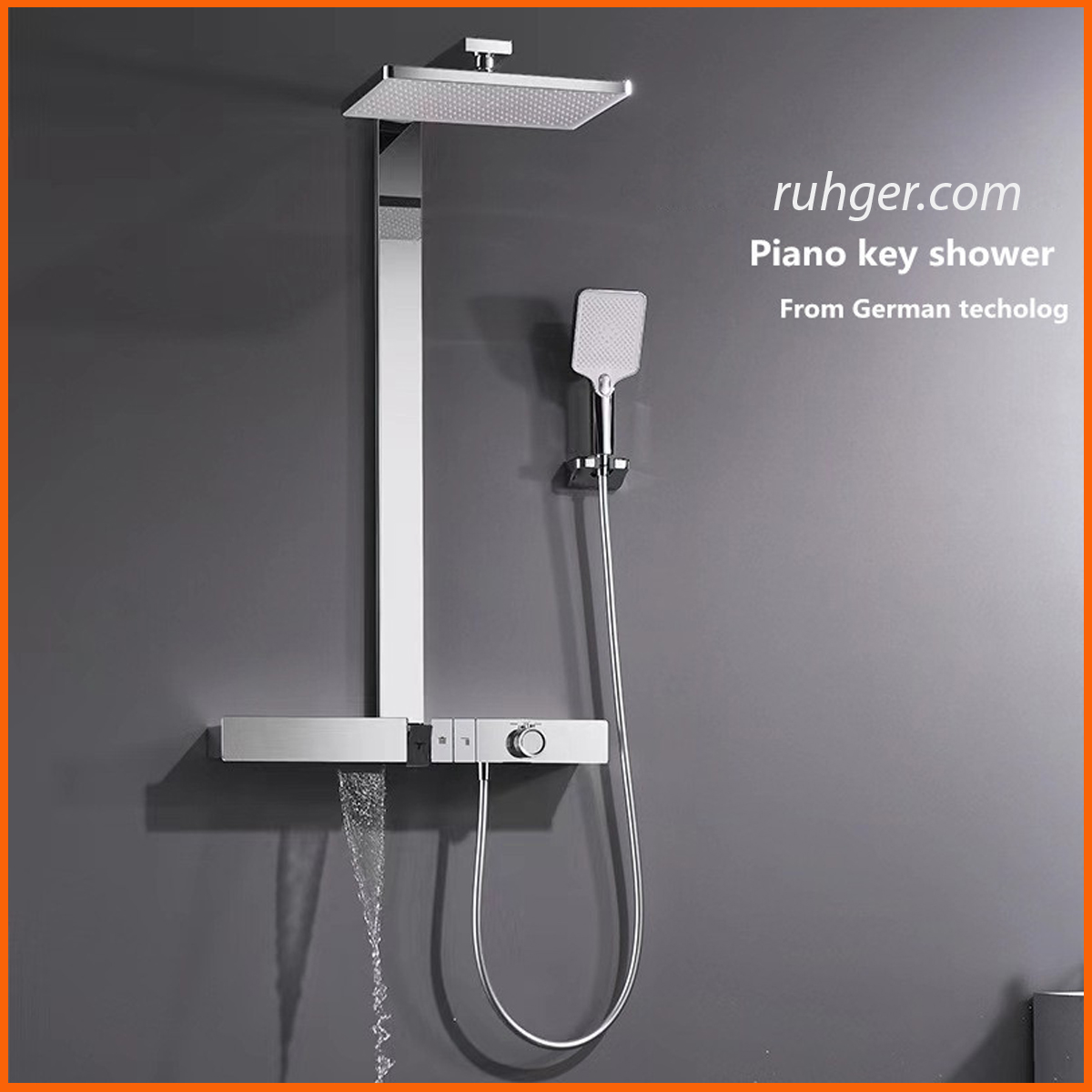 Bộ Vòi Sen Tắm Nhiệt Độ RGL 1015 chế độ kiểm soát nhiệt thông minh, an toàn cho trẻ nhỏ và người già