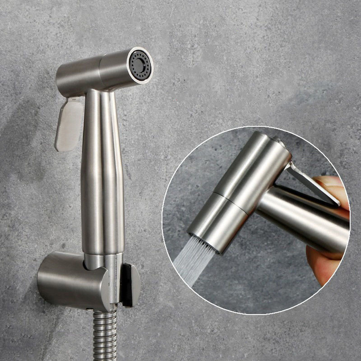 Vòi xịt vệ sinh inox 304 – Áp lực nước mạnh, dễ sử dụng