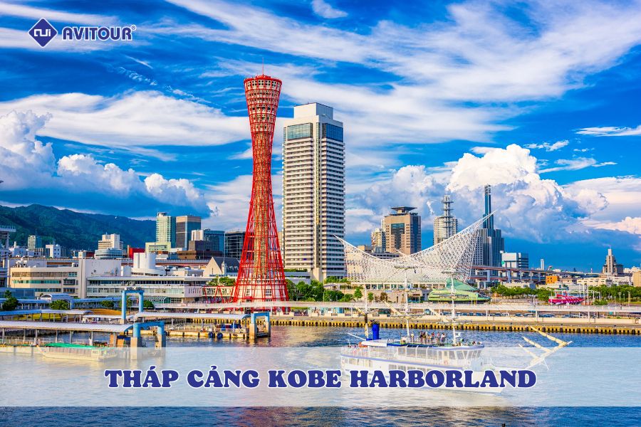 Check-in tháp cảng Kobe Harborland: Biểu tượng ven biển rực rỡ của Kobe