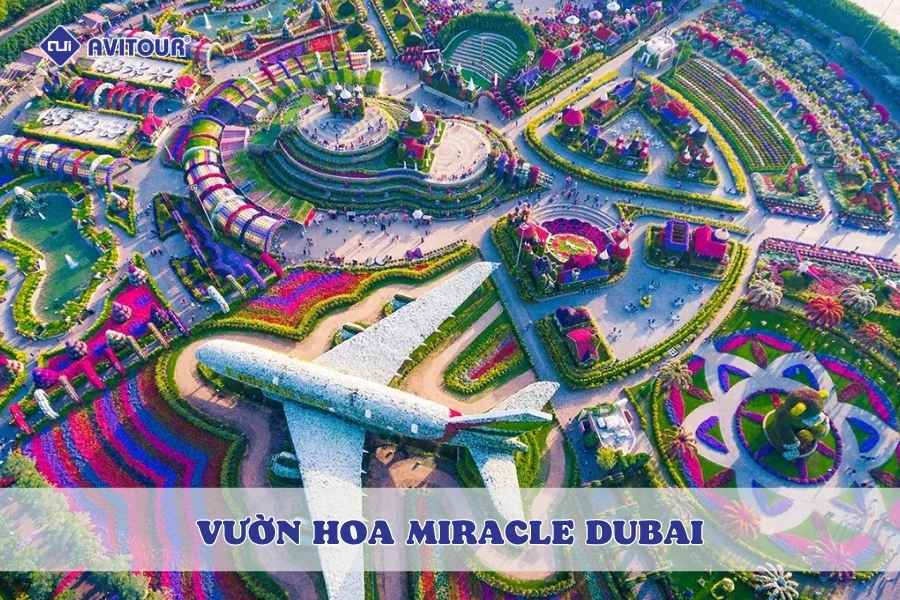 Đắm chìm trong thế giới cổ tích tại vườn hoa Miracle Dubai
