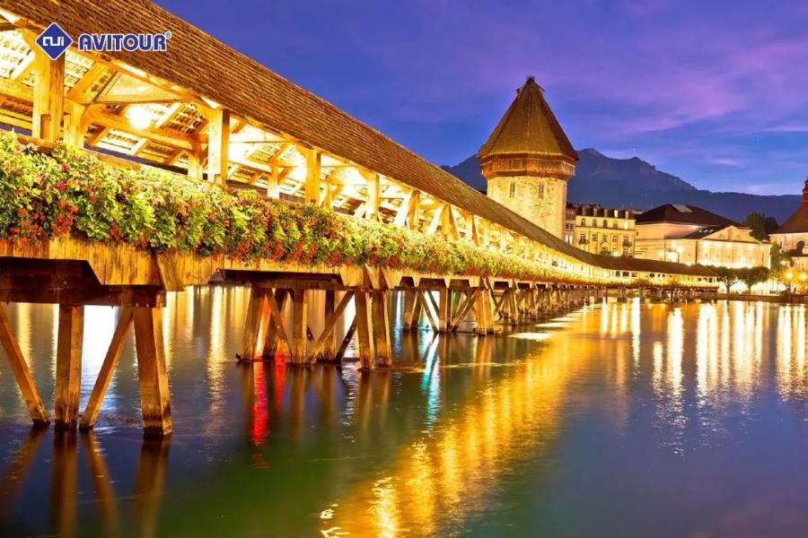 Dạo bước giữa vẻ đẹp thơ mộng của thành phố Lucerne Thụy Sĩ