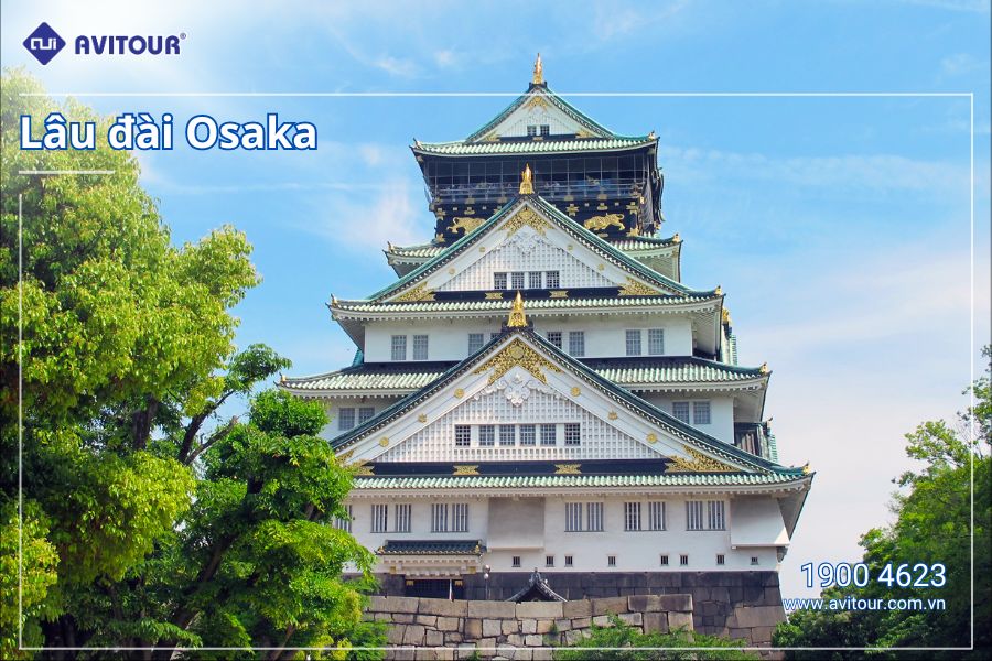 Du lịch Nhật Bản nghỉ lễ 30/04: Lâu đài Osaka