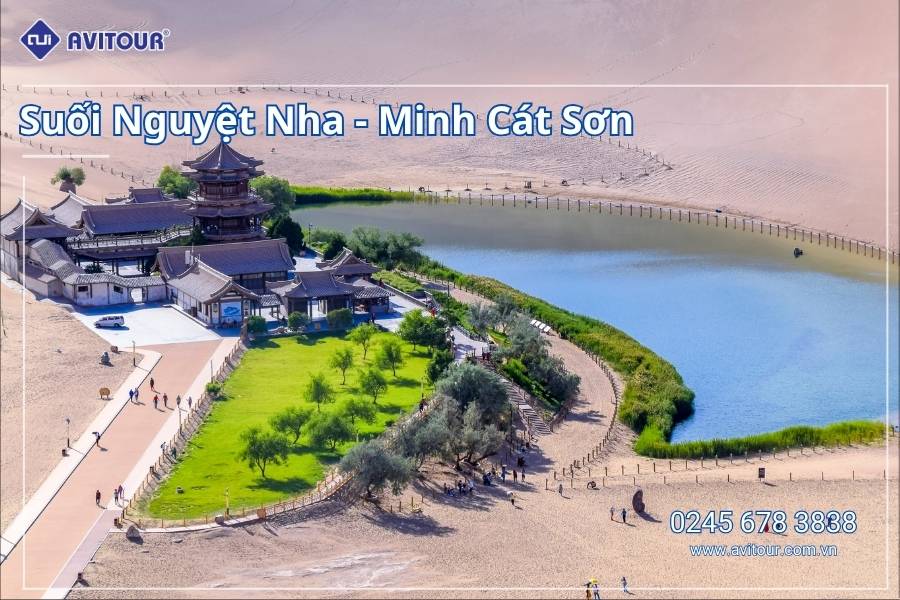 Du lịch Trung Quốc lễ 2/9: Tour Tây An - Binh Mã Dũng - Tháp Đại Nhạn - Đôn Hoàng - Minh Cát Sơn - Nguyệt Nha Tuyền - Hang Mạc Cao - Trương Dịch - Gia Dục Quan - Núi Cầu Vồng từ Hà Nội 2025