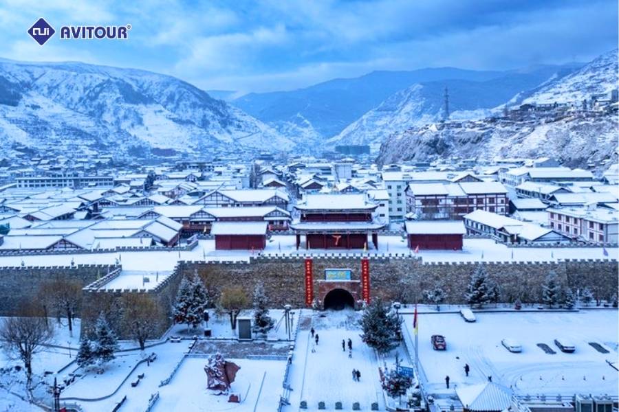 Mậu Huyện ngày đông: Bản tình ca tuyết trắng giữa lòng Tứ Xuyên