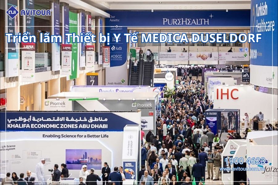 MEDICA DUSSELDORF - HỘI CHỢ TRIỂN LÃM: THIẾT BỊ Y TẾ KẾT HỢP THAM QUAN ĐỨC - THỤY SỸ