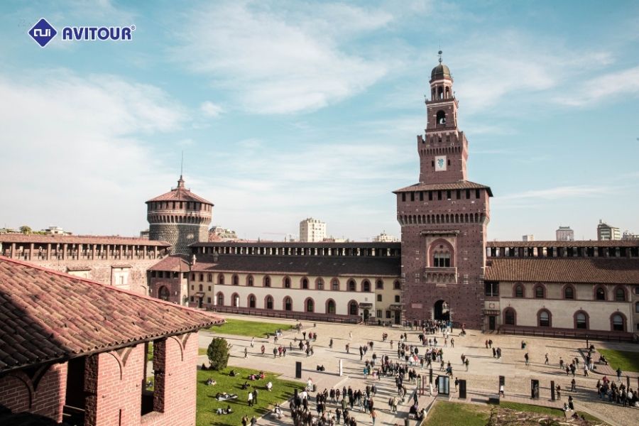 Pháo đài Castello Sforzesco - Điểm check-in mang đậm dấu ấn châu Âu