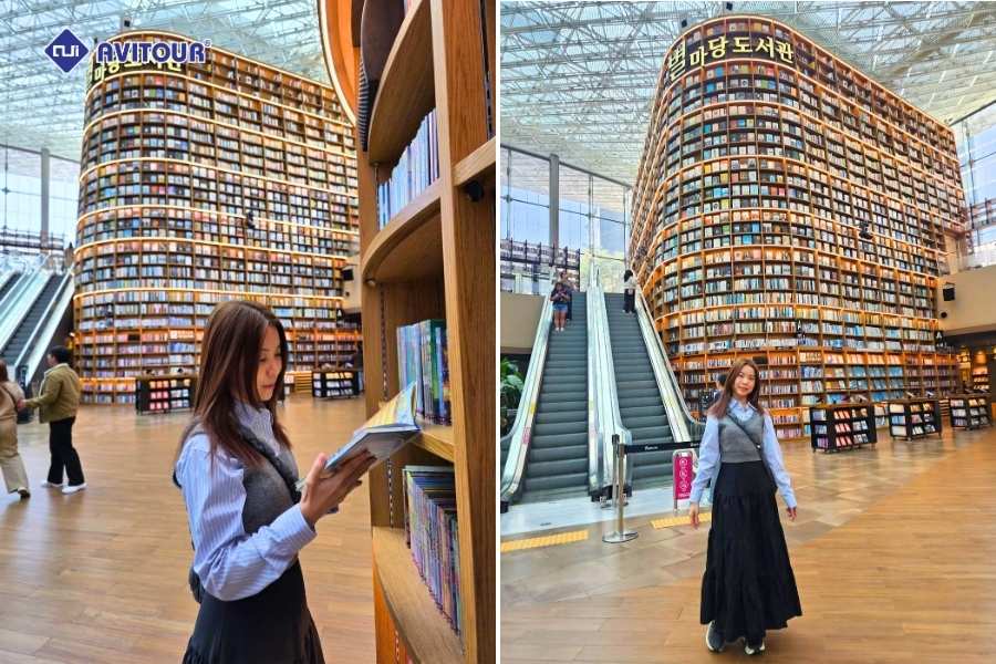 Thư viện Starfield Library: Chiêm ngưỡng “biển sách” giữa lòng Gangnam