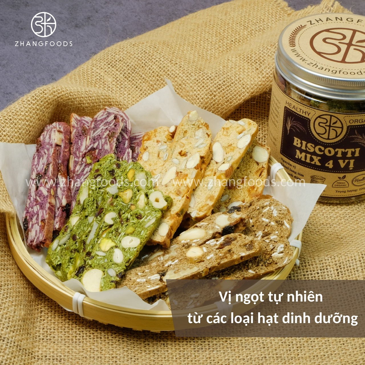 Bánh Biscotti Mix 4 Vị