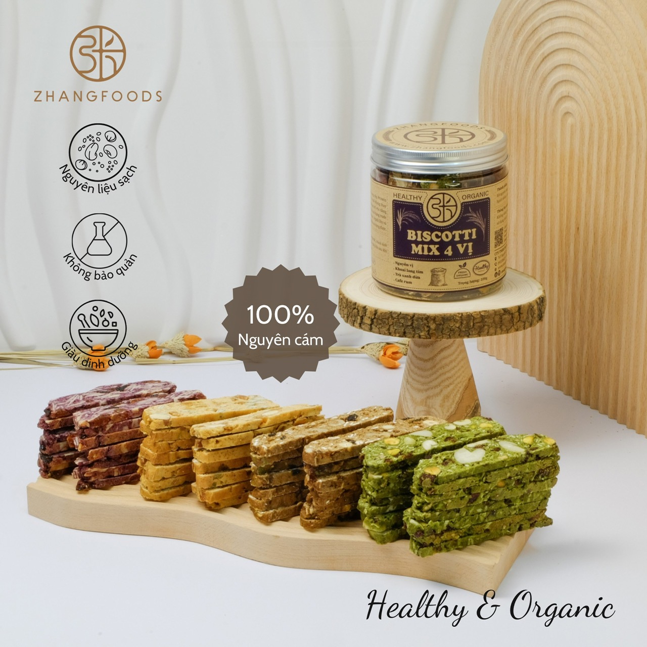 Bánh Biscotti Mix 4 Vị