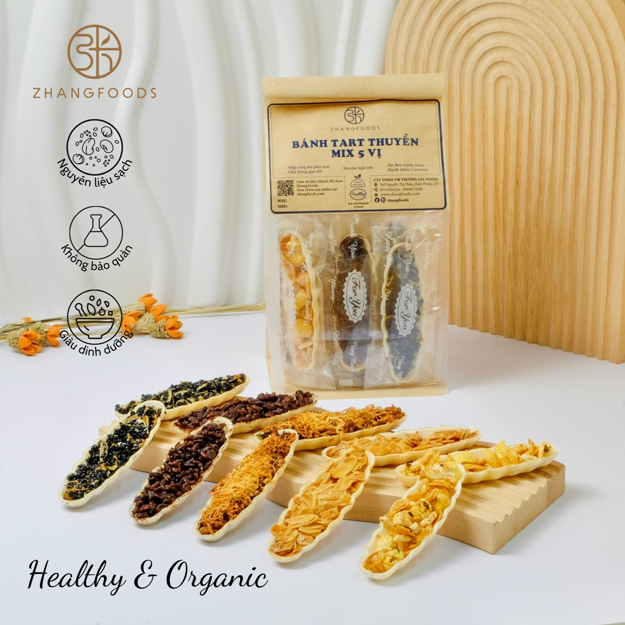 Bánh Tart Thuyền Mix 5 Vị