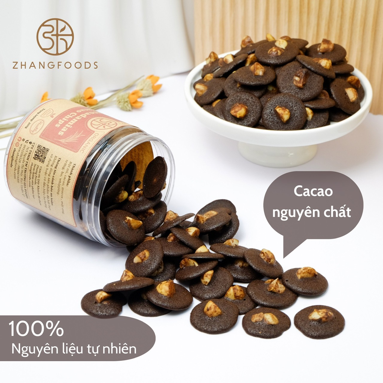 Maccadamias Cacao Chips- 190g