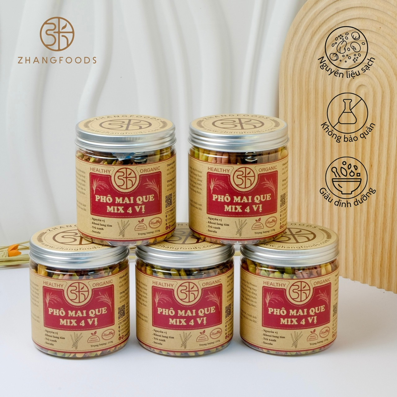 Phô Mai Que Mix 4 Vị
