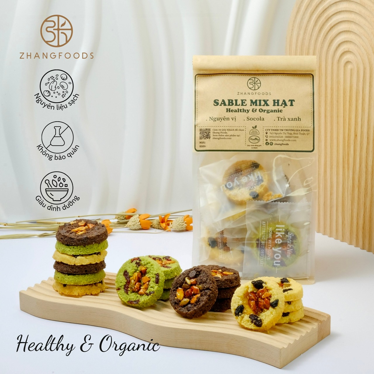 Bánh Sable Mix Hạt