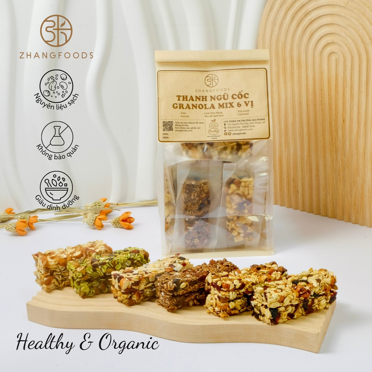 Thanh Ngũ Cốc Granola 6 Vị